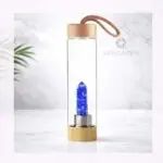 Blue Smelting Quartz Crystal Water Bottle