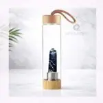 Blue Sodalite Crystal Water Bottle