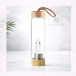 Clear Quartz Crystal Water Bottle
