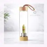 Green Onyx Crystal Water Bottle