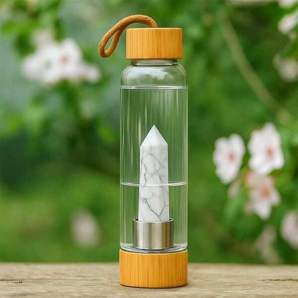 Howlite Crystal Water Bottle
