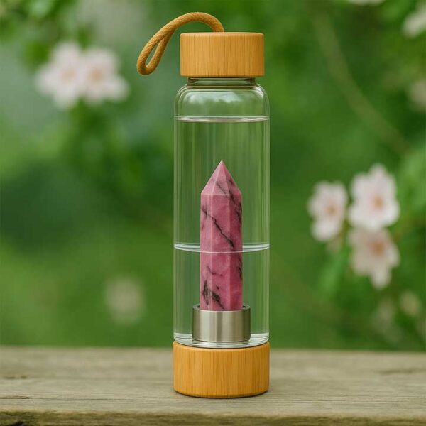 Rhodonite Crystal Water Bottle