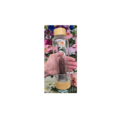 Strawberry Quartz Crystal Waterbottle